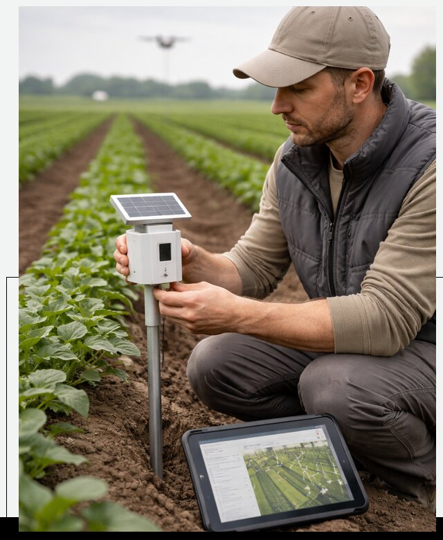 IoT мониторинг сельскохозяйственных полей и контроля в Конаково